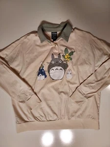 Her Universe Studio Ghibli My Neighbor Totoro Womens Sz Medium Long Sleeve Polo - Picture 1 of 5