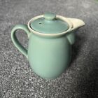Vintage Denby Bourne Manor Green Teapot - English Stoneware Classic