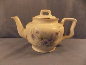 Arthur Wood Teapot 6174 with Purple & White Flowers - Imagen 1 de 6