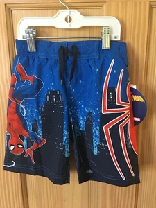 New Marvel Spiderman Boy's Swim Trunks Shorts Swimwear Boardshorts UV 50 - Picture 1 of 2