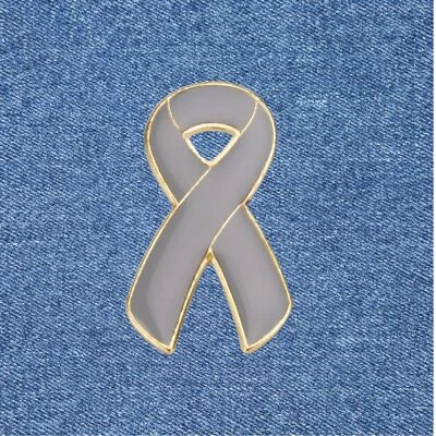 Cinta de concientización Solapa Pin Apoyo al cáncer Cinta de concientización Pin Esmalte Chaqueta Foto 1 de 4