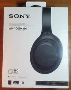 Sony WH1000XM4 Kabellose Over-the-Ear-Kopfhörer - Schwarz - Offene Verpackung (O-20081) - Bild 1 von 11