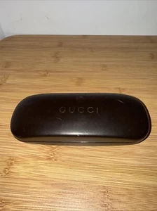 Gafas de sol Gucci gafas rígidas negras estuche con carcasa de almeja solo envío gratuito - Imagen 1 de 7