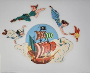 MCM Walt Disney Peter Pan Wand Kinderzimmer Vintage Kinder Dekor - Bild 1 von 24