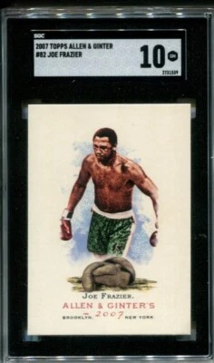 2007 Topps Allen & Ginter's #82  Joe Frazier SGC 10 Gem Mint - Image 1 of 2