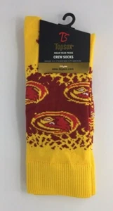 TOPSOX Iowa State Cyclones Red & Yellow Crew Socks - Imagen 1 de 4