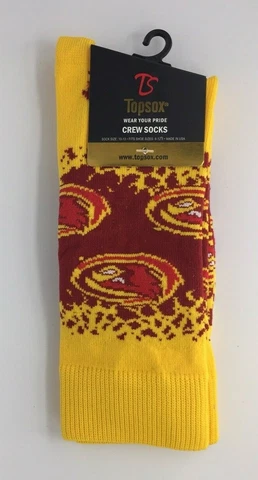 TOPSOX Iowa State Cyclones Red & Yellow Crew Socks Cover