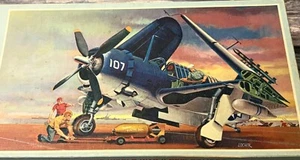 Vintage Monogram US Navy SB2C HELLDIVER Dive Bomber 1/48 or 1/4inch Scale 1966 - Picture 1 of 5