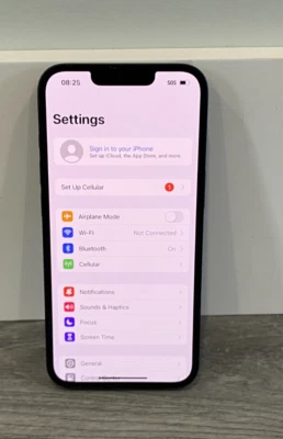 Apple iPhone 14 128 GB bloqueado medianoche a Verizon - VERIFICAR ESN - eSim - COMO ESTÁ Foto 1 de 4
