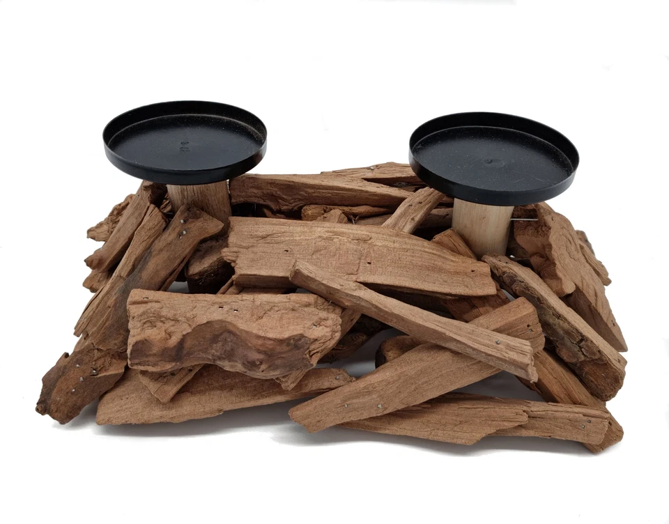 Treibholz Kerzenhalter für 2 Kerzen - 31x19 cm - Holz Ständer Halter Tisch Deko - Bild 1 von 1