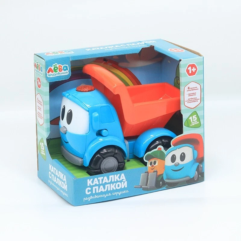 NEW Small truck Leo with 8 Russian songs Farmer's car Pull line Car model toy - Image 1 of 4