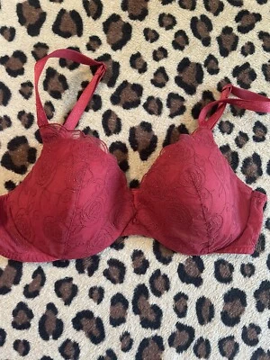 Sutiã de mergulho 36C/80 Bali vermelho desejo de renda bordado sobre espuma com aro 3193 - Imagem 1 de 4