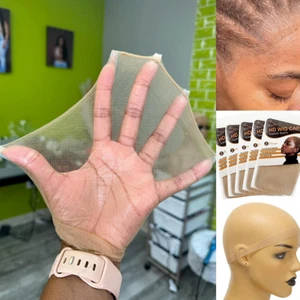 BEEOS Skinlike HD Wig Cap, 4 Pieces Invisible and Sheer Breathable Ultra-thin - Picture 1 of 3