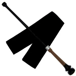 15" Hand Turned Queens Teak Wood Magic Wand Witch Wizard w/ Free Velvet Bag - Picture 1 of 6