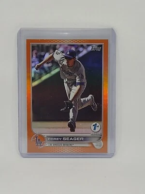2022 Topps First Edition Corey Seager Orange Foil 30/75 - Rangers - Image 1 of 2