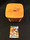 LONGABERGER 1998 FATHER’S DAY FINDER’S KEEPERS BASKET SIGNED W/ LID & PROTECTOR