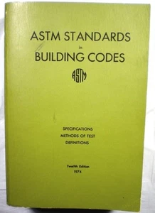 ASTM Standards in Building Codes 12th Ed 1974 American Society Testing Materials - Picture 1 of 1