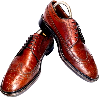De Colección Zapatos Punta de Ala Marrón Guijarro Derby Brogue Easy Flex 70127 Sears Para Hombres 8 D EE. UU. Foto 1 de 4