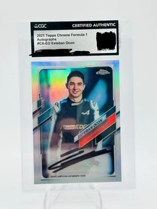 2021 Topps Chrome F1 Esteban Ocon Refractor Auto #42/89 #CA-EO Alpine Haas - Picture 1 of 2