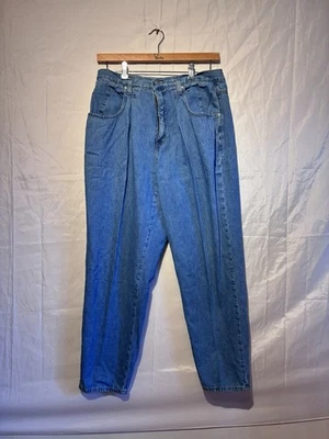 Veneza Jeans Womens 18 High Rise Pleated Tapered Leg Mom Jeans Vintage USA - Image 1 of 4