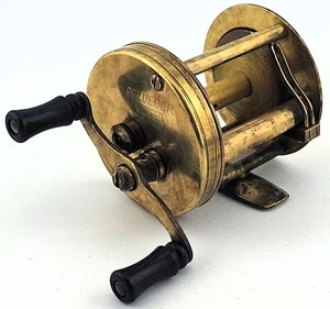 Carrete de fundición de latón Pflueger modelo 1944 de colección probado hecho en EE. UU. - Imagen 1 de 6
