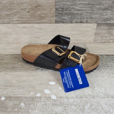 Sandalias Birkenstock Sydney Cojín Mujer Talla 5 Estrecho Regaliz Birko Flor Foto 1 de 4