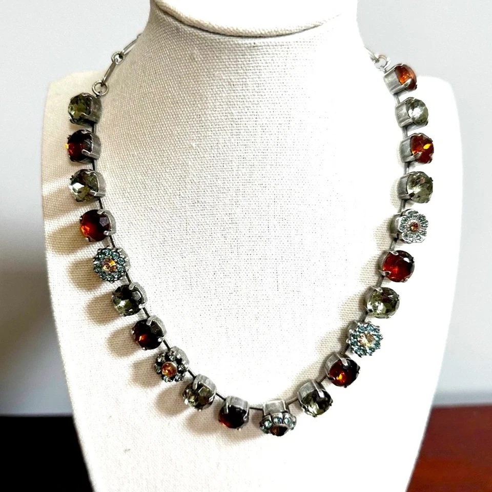 Collar Mariana Redondo Piedra Facetada Declaración Clásico Elegante Joyería Foto 1 de 4