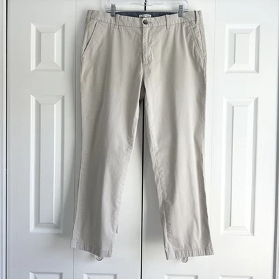 Nautica Pants Mens Size 38/30 Beige Khaki Chino Deck Classic Slim Fit Stretch - Photo 1/4