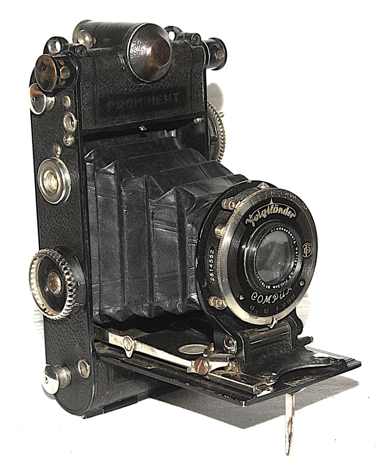 VOIGTLANDER PROMINENT 6x6 TELEMETRE HELIAR 4,5/105 MM - Photo 1/4