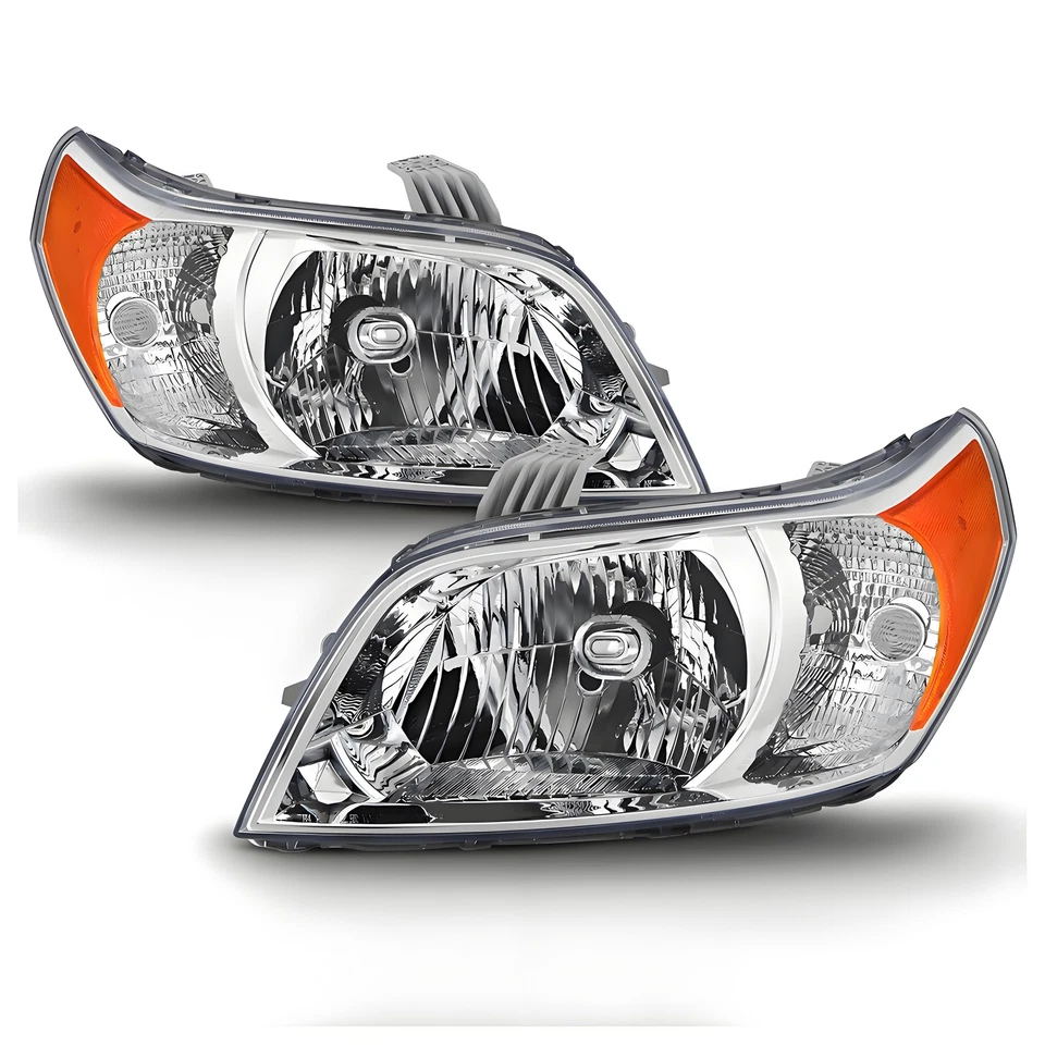 For 2009-2011 Chevy Aveo & Aveo 5 Halogen Headlight W/Amber Refelector Pair L+R - Imagem 1 de 4
