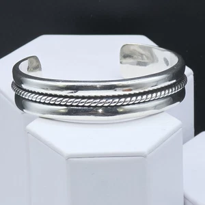 Vintage Taxco Mexico TA-164 Sterling Silver Cuff Bracelet 38g Unisex 7"Vintage - Picture 1 of 11