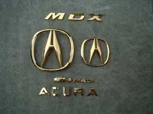 07 08 09 10 11 12 13 Acura MDX—Front/Rear Gate Letter Nameplate Emblem Badge Set - Picture 1 of 15