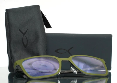 BLACKFIN BF896 Homewood 1148 Olive Mens Rectangle Eyeglasses 53-21-145 B:39 - Image 1 of 4