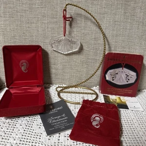 Waterford Crystal 1998 "Canciones de Navidad Hark The Herald Angels Sing" adorno - Imagen 1 de 18