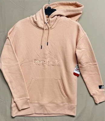 NUEVO CON ETIQUETAS Reebok Sudadera con Capucha Suéter para Mujer Talla-XS Polar Tejido Coral Pullover Sudadera Foto 1 de 4