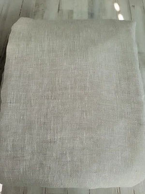 West Elm European Flax Linen Blackout Curtain 48x96 Dark Flax Set/2 - Image 1 of 4