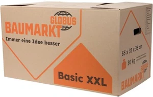 Globus Umzugskarton Basic XXL 80L 65x35x35cm Umzugskiste robust Umzugskartons - Bild 1 von 8