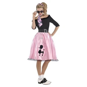 Plus Size Adult 50s Sock Hop Sweetie Costume Dress Only - Size X-Large (18-20) - Picture 1 of 5