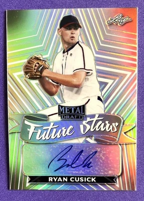 Ryan Cusick 2021 Leaf Metal Draft #FS-RC1 Future Stars Autographs PHILLIES - Image 1 of 2