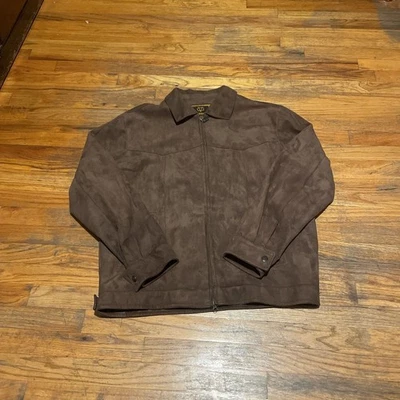 Chaqueta de cuero de gamuza para hombre Emporio Roma Milano Foto 1 de 4