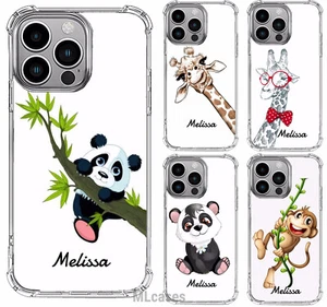 Personalised Name Phone Case Silicone Cover Shockproof For iPhone 16 14 12 15 27 - Picture 1 of 15