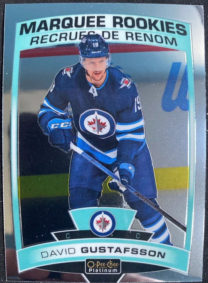 2019-20 O-Pee-Chee Platinum #157 David Gustafsson RC Winnipeg Jets - Image 1 of 1