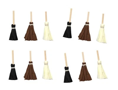 Adornos de escoba de Halloween por recuerdos - 12 piezas escobas brujas Foto 1 de 3