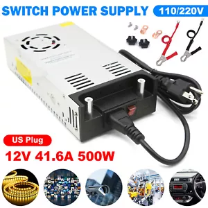 AC 110/220V To DC 12V 41.6A 500W Switch Power Supply Adapter For LED Strip Light - Picture 1 of 10