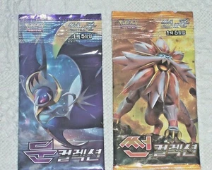(909) 2 packs -  KOREAN Pokemon Card pack of 5 Cards  ( 2 Packs of 5 cards each) - Picture 1 of 2