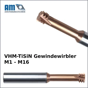 VHM-TiSiN Gewindefräser Gewindewirbler  - Bild 1 von 3