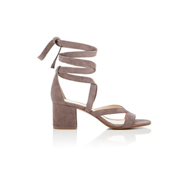 Sandalia BARNEYS NEW YORK 'VIRGINIA' Gamuza Tobillo Envoltura Tacón Bloque Talla 6.5 IT Foto 1 de 4