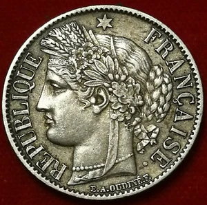 RARE **** 1 FRANC CERES 1850 A Oreille Basse RARE ! **** SUP - Imagen 1 de 2