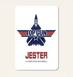 Top Gun Jester Inspired Sign LT. LT Cmdr Rick Heatherly 8x12 Aluminum - Picture 1 of 8