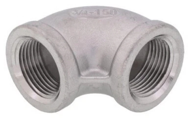 (Ships Fast) 3/4" NPT Female 304 Stainless Steel 90 Elbow - Image 1 of 3